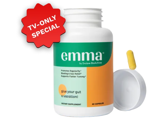 EmmaRelef supplement bottle – official EmmaRelef product